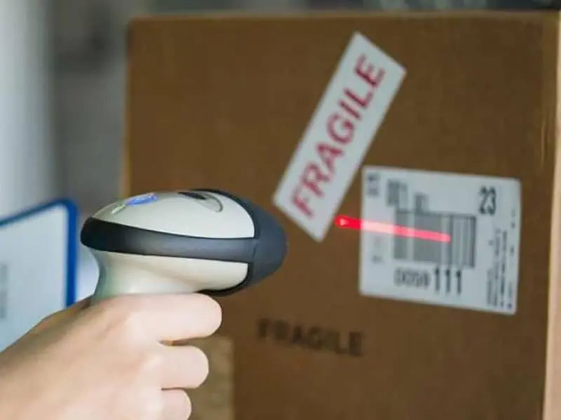 Logistics Express Barcode Label